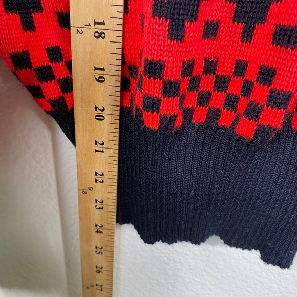 Vintage Meister Ski Sweater Wool Acrylic Geometric Neon 80's Sweater Sz S UNISEX - Picture 11 of 11